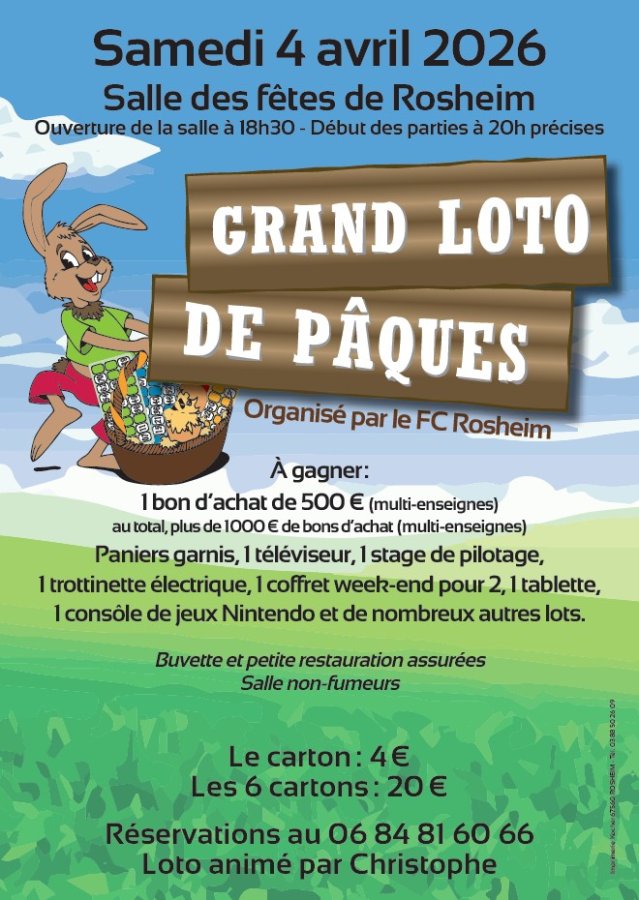 Grand loto de Pâques - Samedi 04.04.2026 à 20h